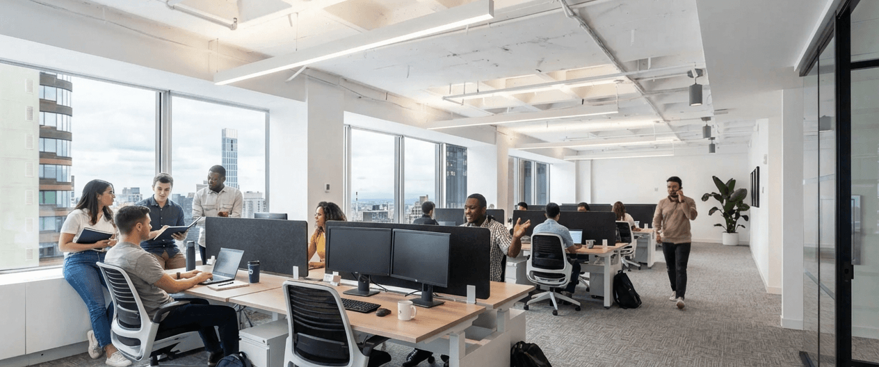 People collaborating in office