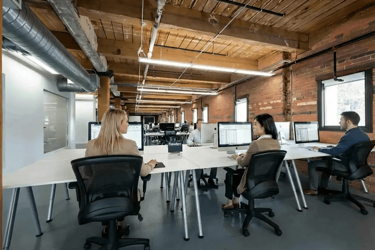 Professional at desk